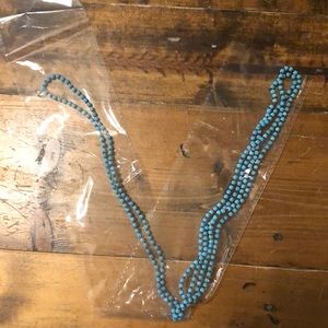 NWT Prep Obsessed Long Blue Bead Necklace
